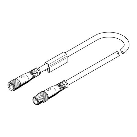 Festo Connecting Cable NEBU-M8G3-K-2.5-M8G4 NEBU-M8G3-K-2.5-M8G4